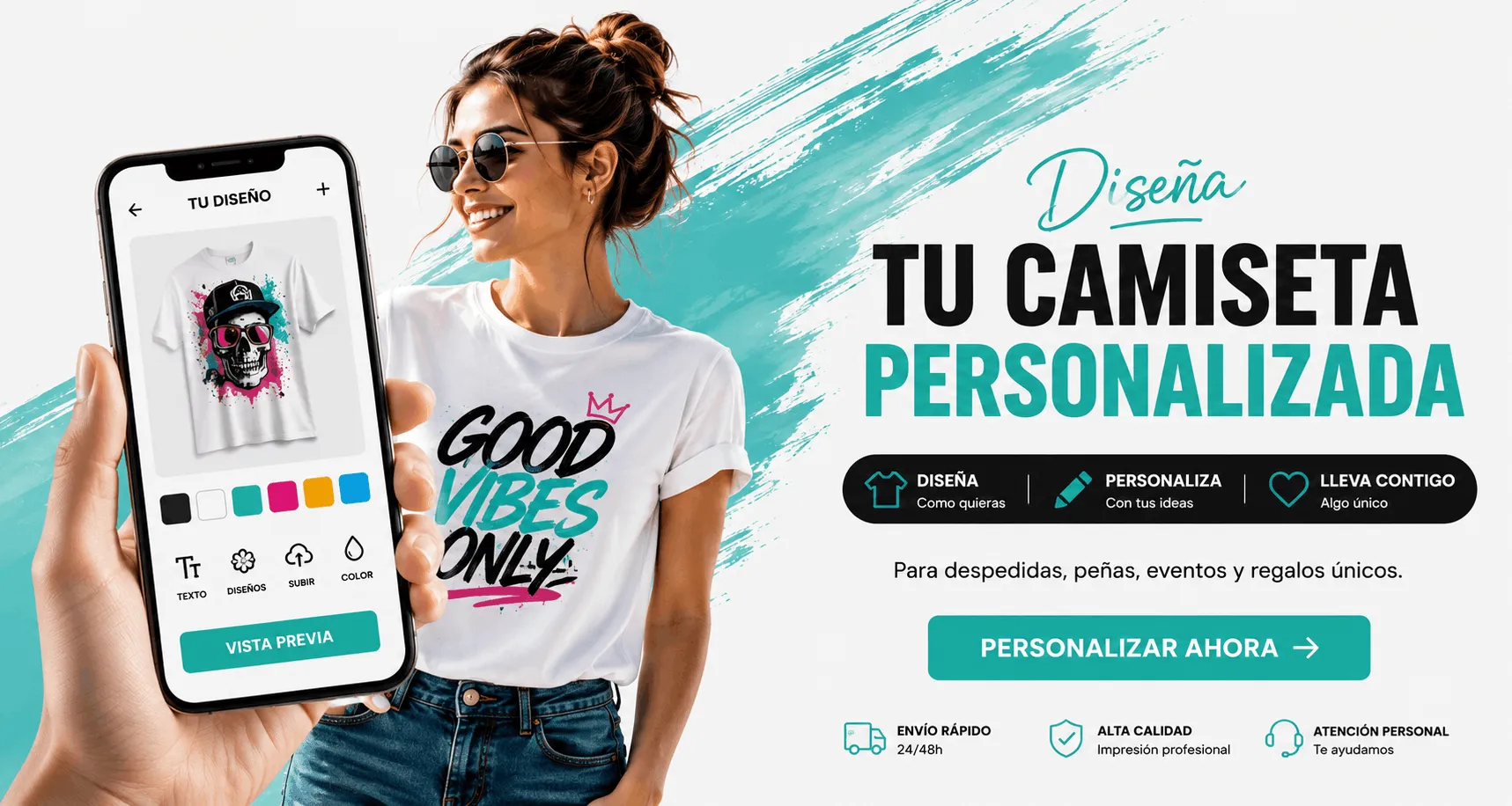 Diseña tu camiseta personalizada